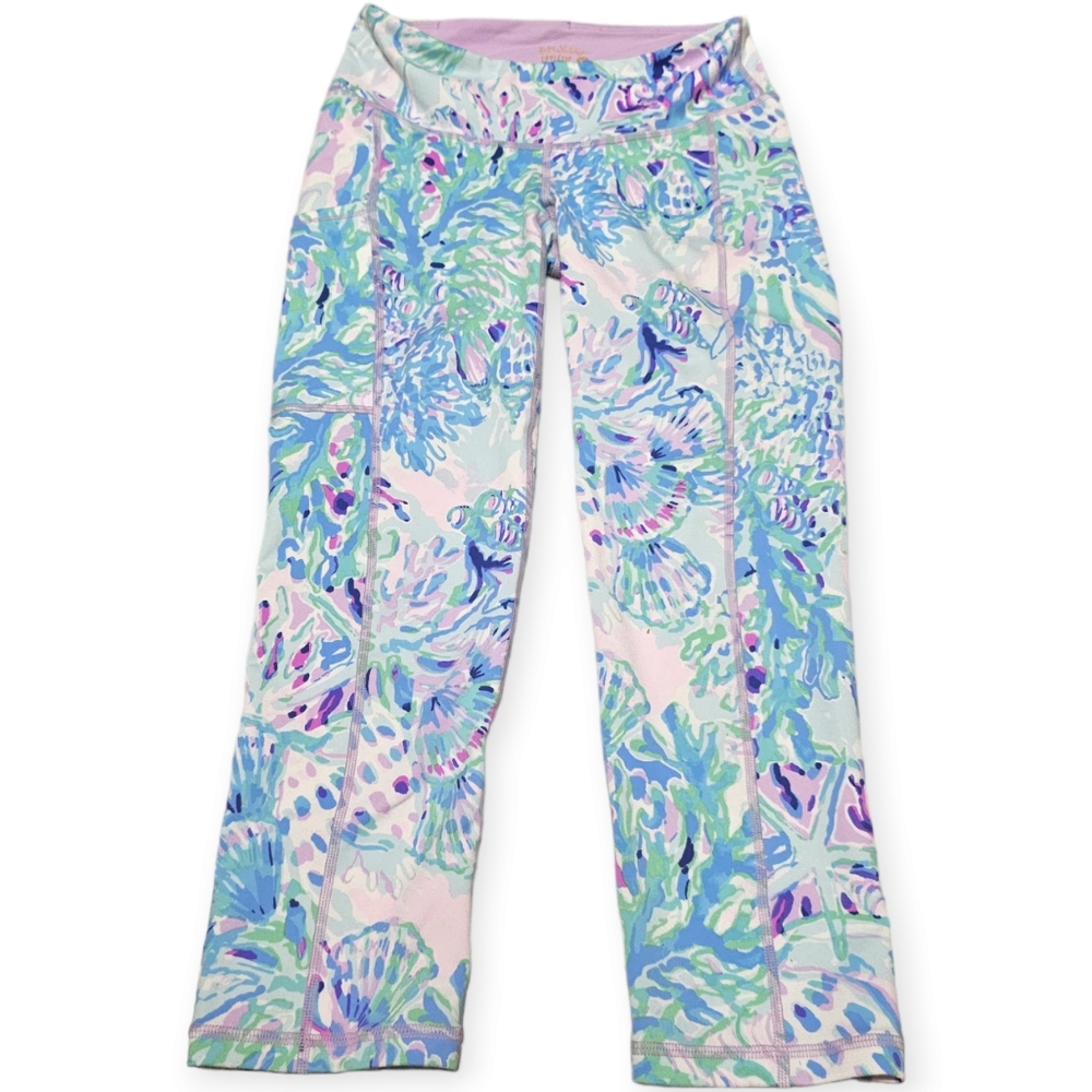 Lilly Pulitzer Luxletic Amethyst Tin Craysea Cropped Leggings